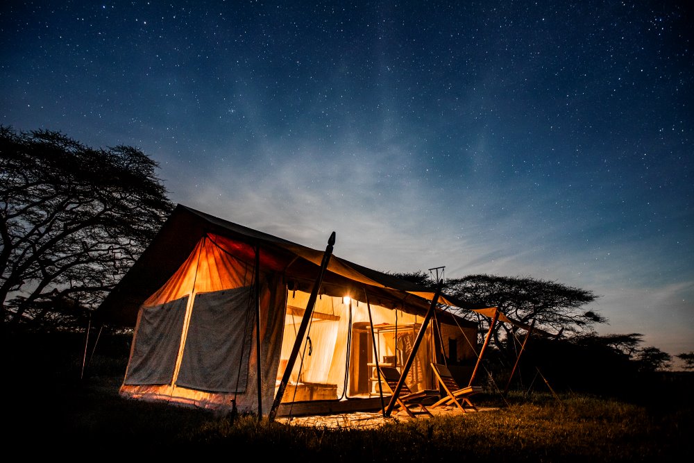Ubuntu Migration Camp under the night sky
