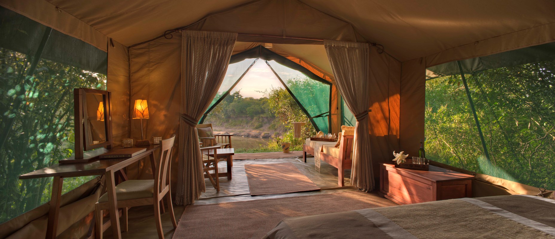 2. Rekero Camp Luxury Guest Tent View