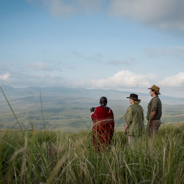 13. The Highlands Guests View Maasai Guide