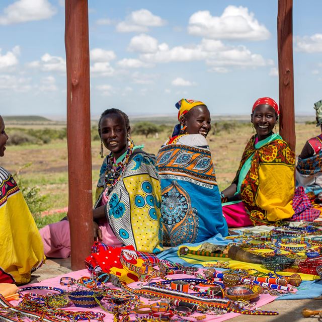 Maa Beadwork Project Maasai Women Selling Their Goods The Maa Trust
