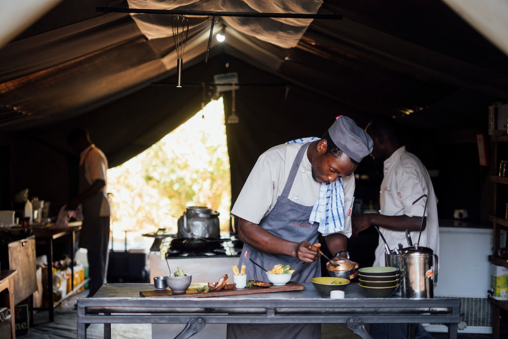 Chef's in migration camps perform magic in their bush kitchens.