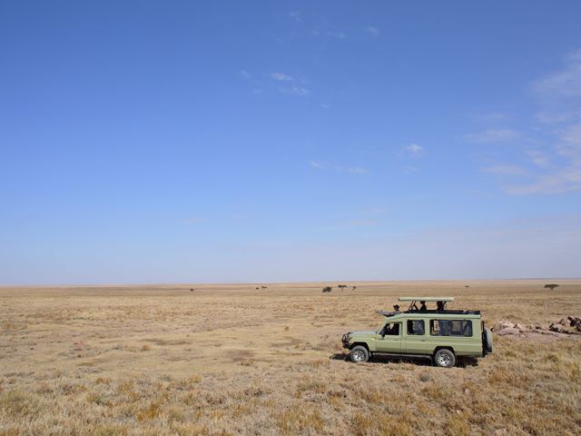 Safari Ops Vehicle In The Serengeti