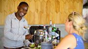 19. Jabali Ridge Gin Bar, Head Waiter Mixing Cocktails For A Guest