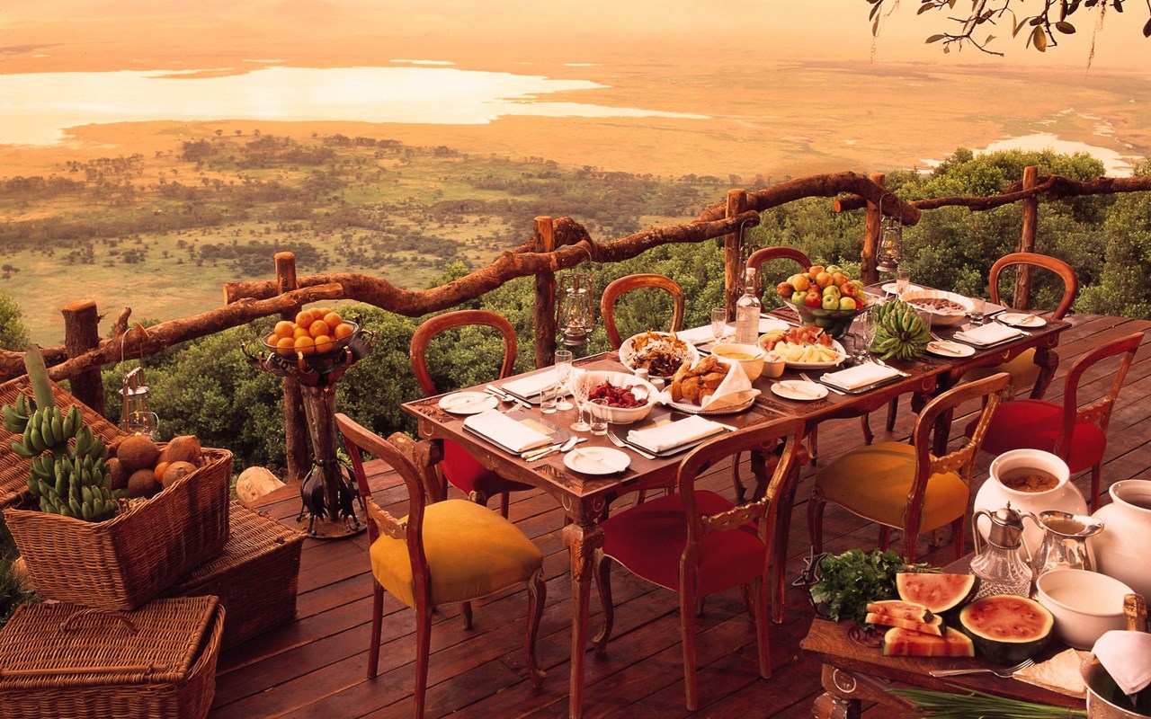 10. Ngorongoro Crater Lodge Breakfast