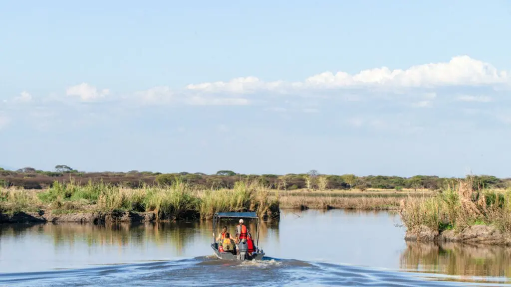 A boat trip along the waterways near Usangu