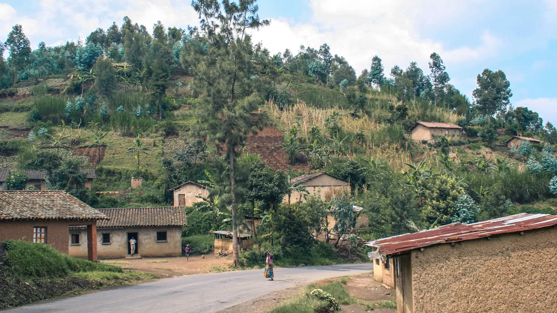A typical Rwandan village