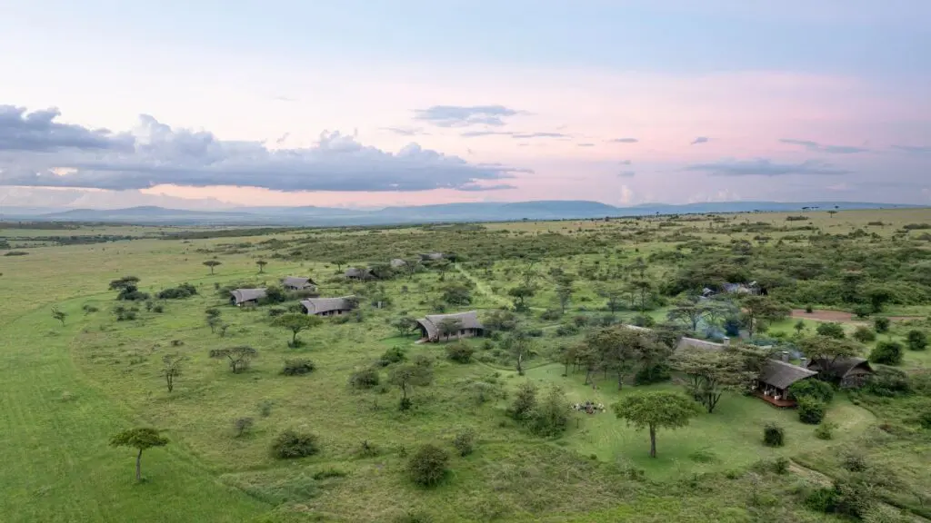 Asilia Africa Naboisho Camp Aerial View