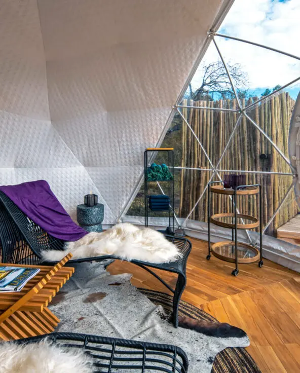 Spa and sauna relaxation room, the highlands camp, Ngorongoro Conservation Area, Tanzania