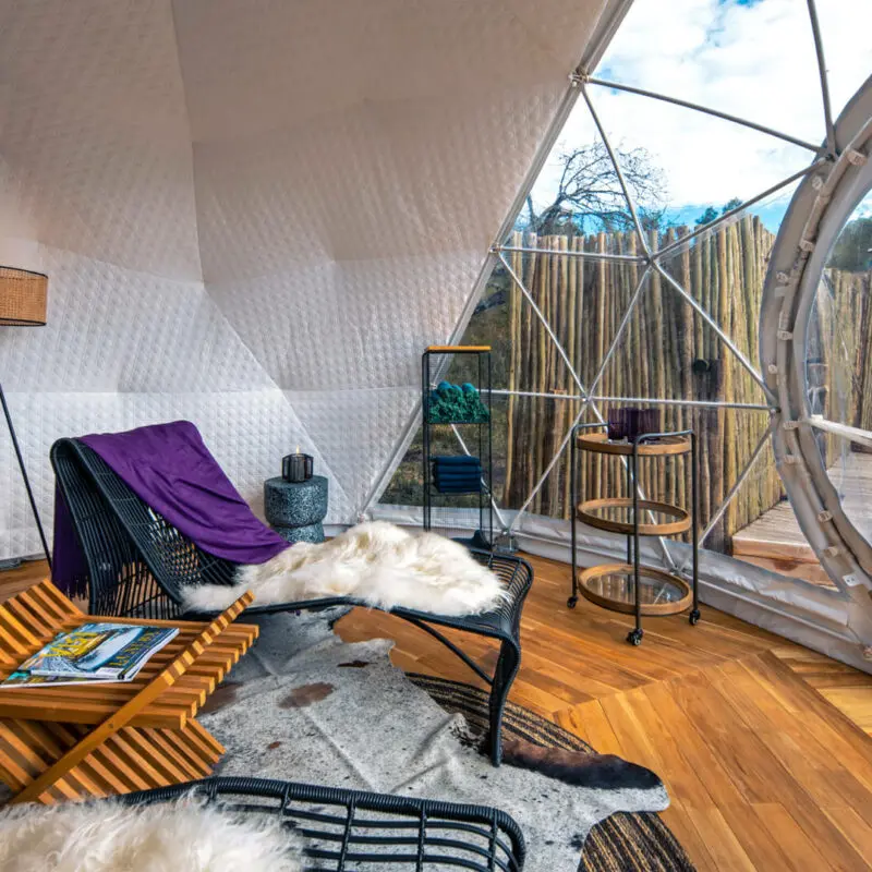 Spa and sauna relaxation room, the highlands camp, Ngorongoro Conservation Area, Tanzania