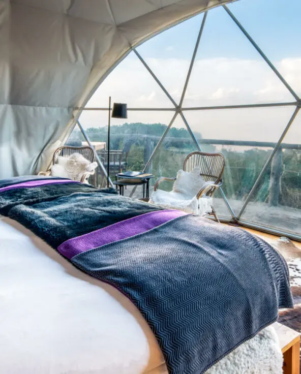 Outside view from guest room, the highlands camp Ngorongoro Conservation Area, Tanzania