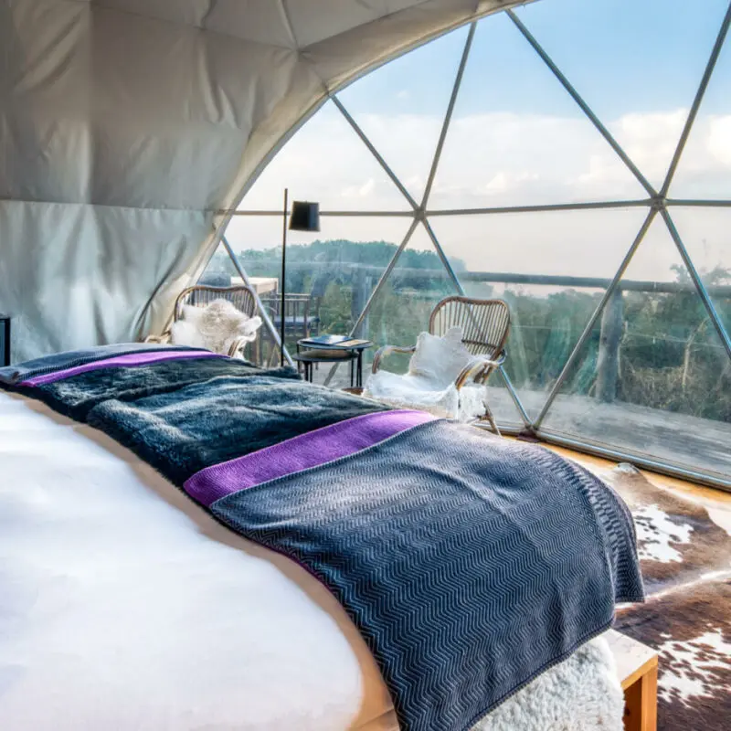 Outside view from guest room, the highlands camp Ngorongoro Conservation Area, Tanzania