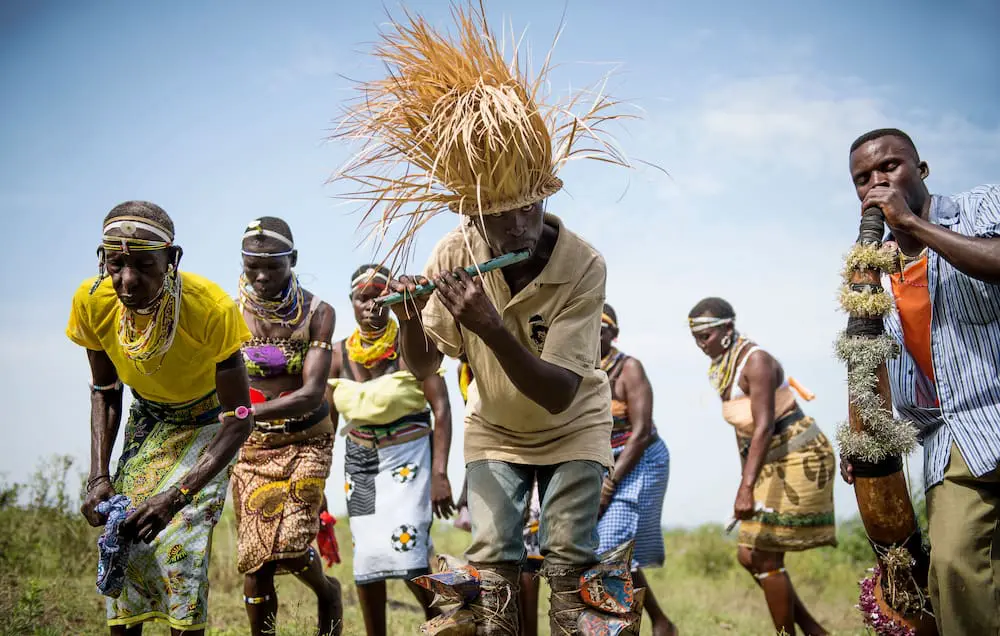 A blessing ceremony with the Kuria tribe