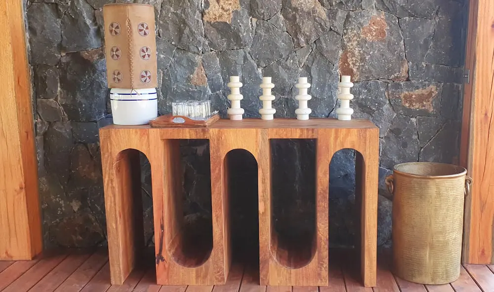 mango wood console table made by Santana Africa