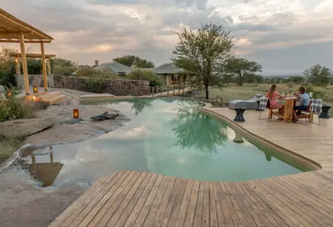 A dinner by the Sayari pool, northern Serengeti
