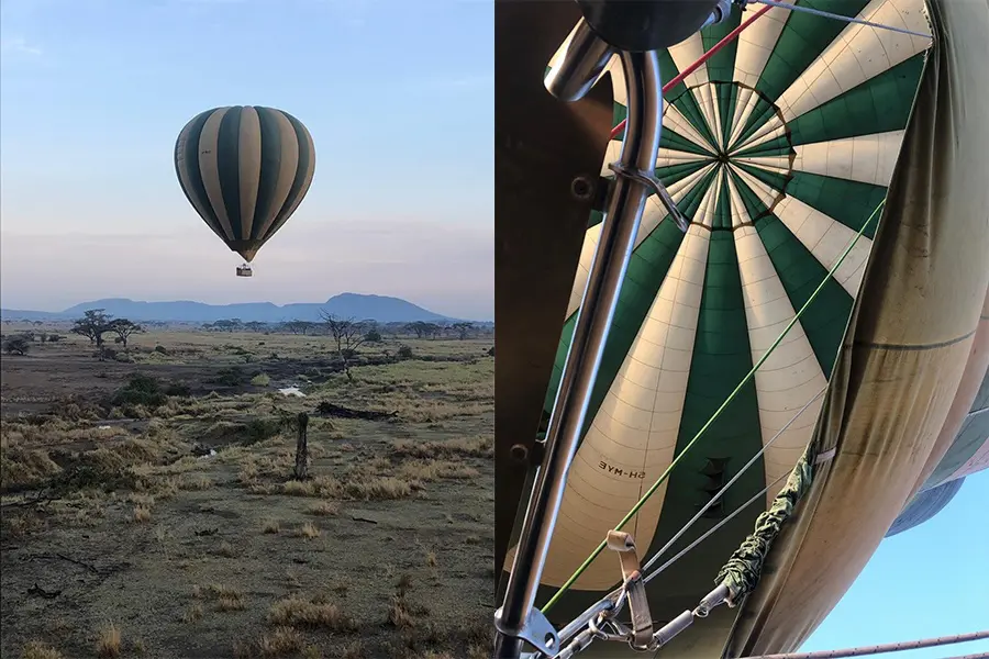 Hot air balloon safari Tanzania