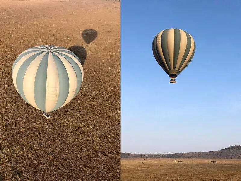 Hot air balloon safari Serengeti