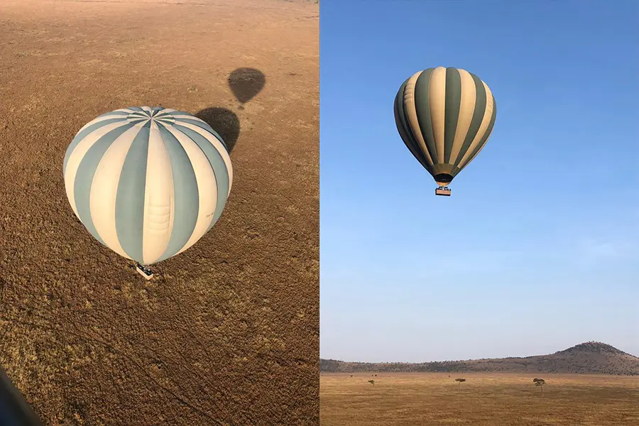 Hot air balloon safari Serengeti