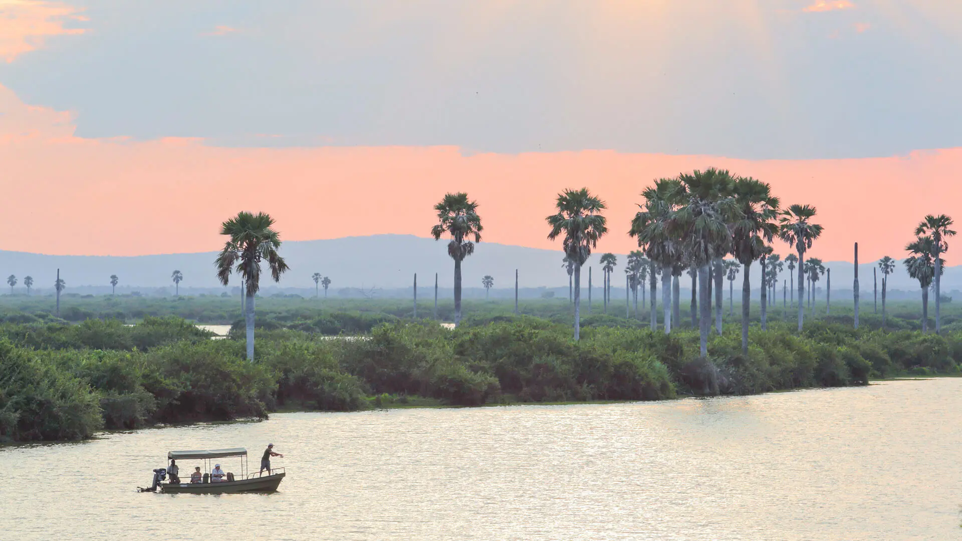 Boating and catch-and-release fishing are unique activities to be enjoyed in Nyerere National Park, Tanzania