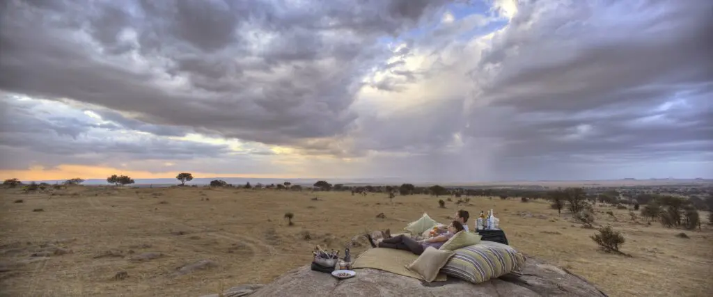 Romantic moments on safari