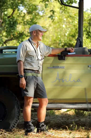 Lorenzo, ready to lead a walking safari
