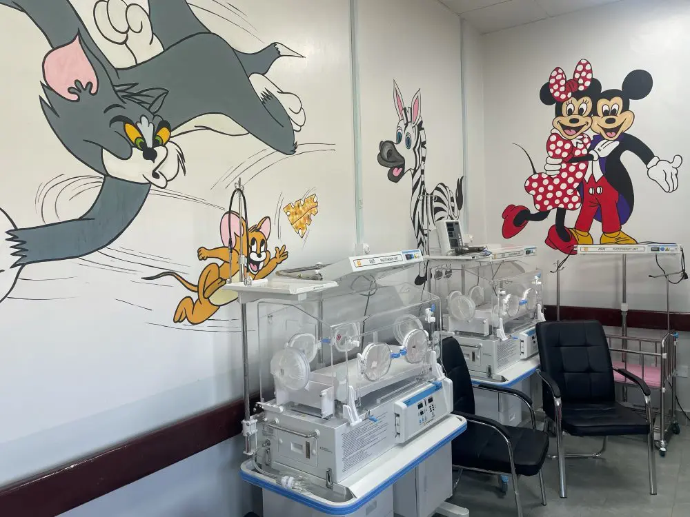 The neonatal unit adorned with cartoon characters