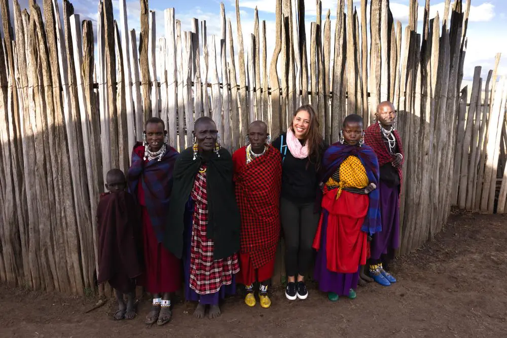 Interacting with a local Maasai community neighbouring The Highlands, Ngorongoro Conservation Area.