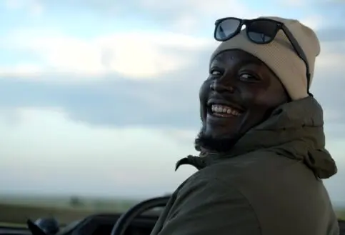 Anderson, always smiling.