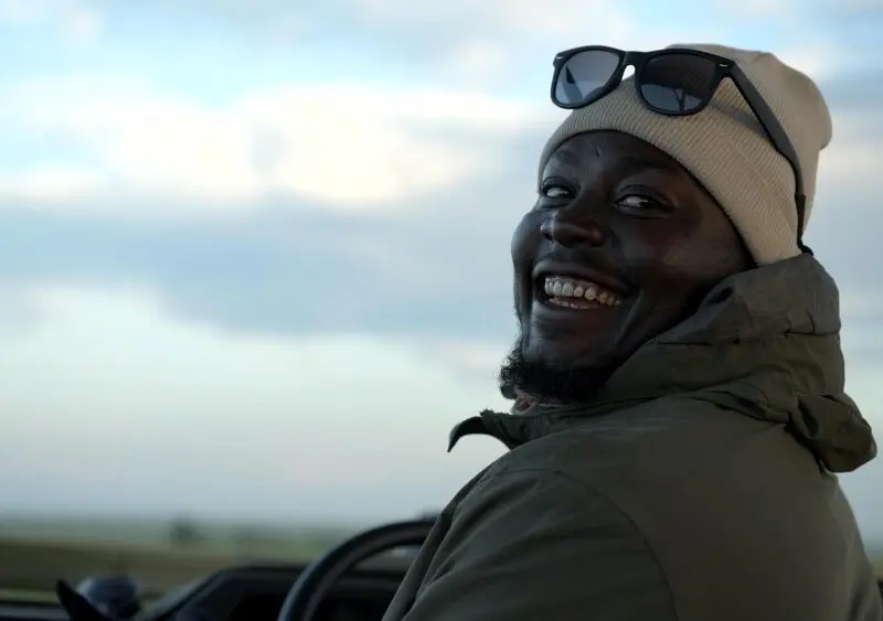 Anderson, always smiling.