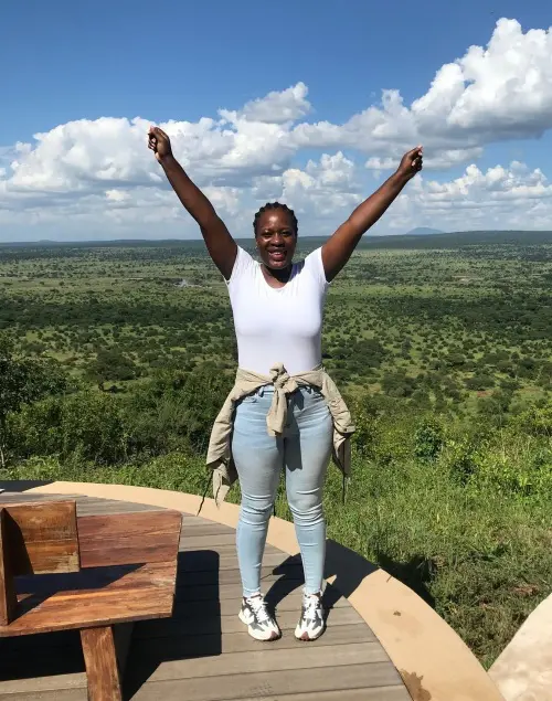 Happy in the Serengeti National Park, Tanzania