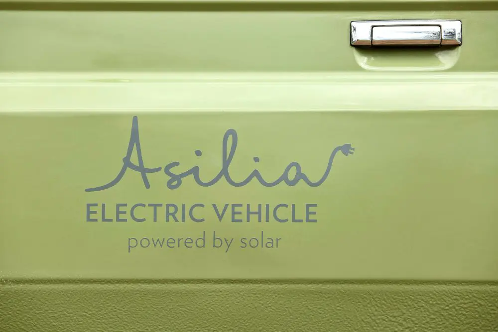Our original electric vehicle, stationed at Ol Pejeta Bush Camp in Kenya.