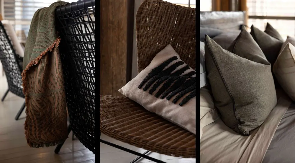 New soft furnishings throughout Jabali Ridge, southern Tanzania.