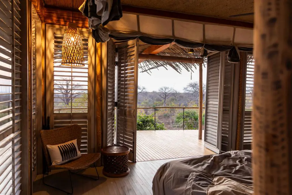 The interior of a guest suite at Jabali Ridge, Ruaha National Park