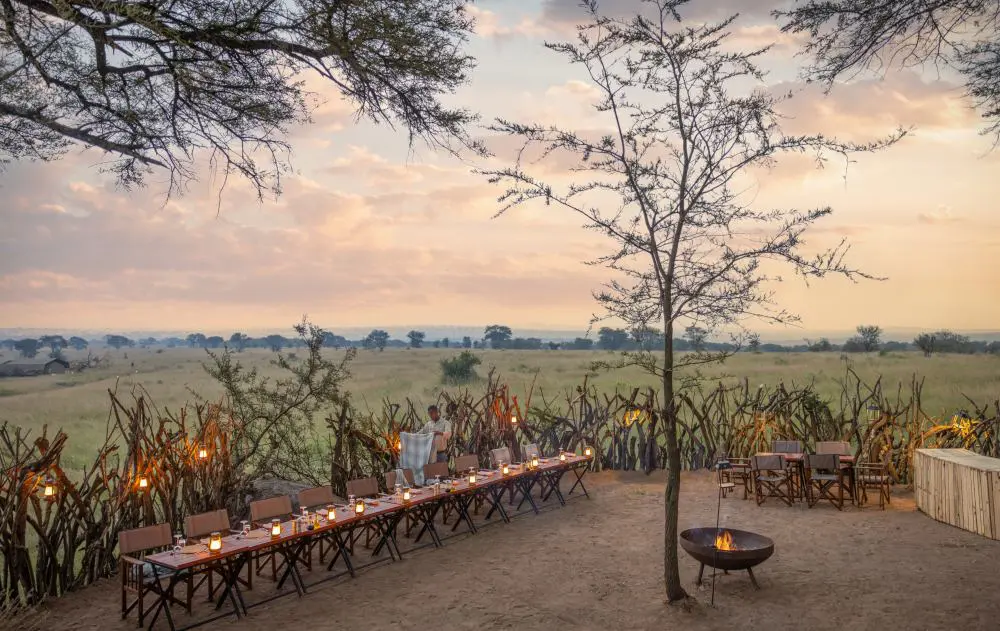 The Boma at Olakira Migration Camp, Serengeti National Park.