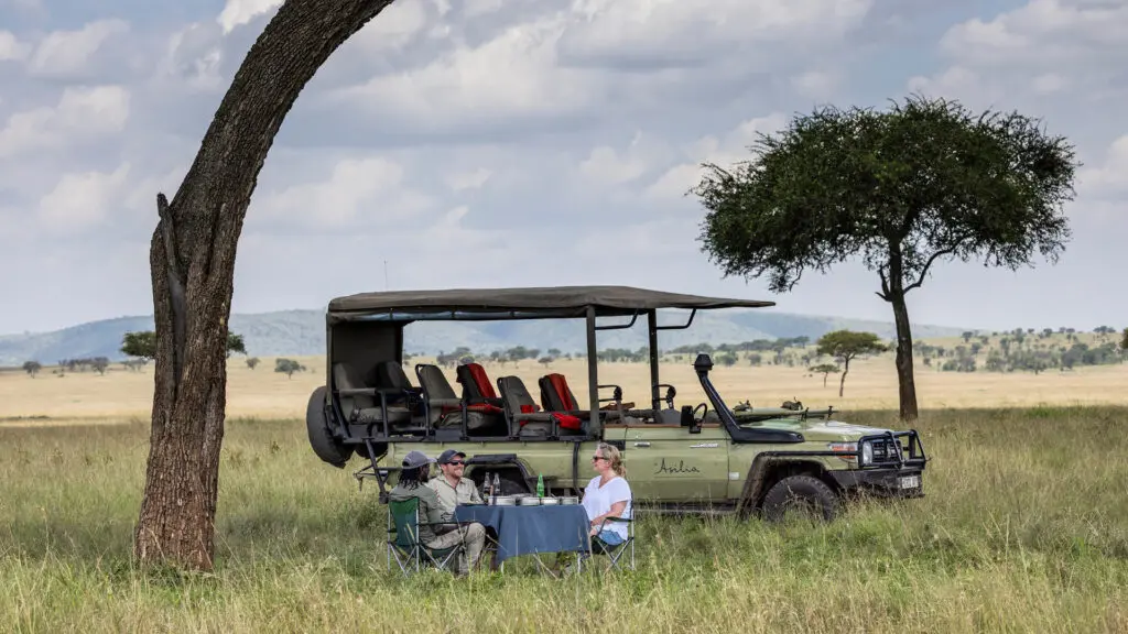 Asilia Guests Having Lunch in The Serengeti