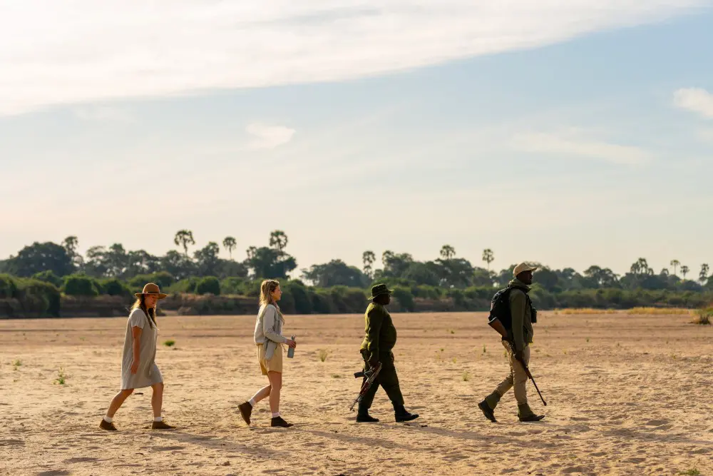A walking safari in Ruaha National Park.