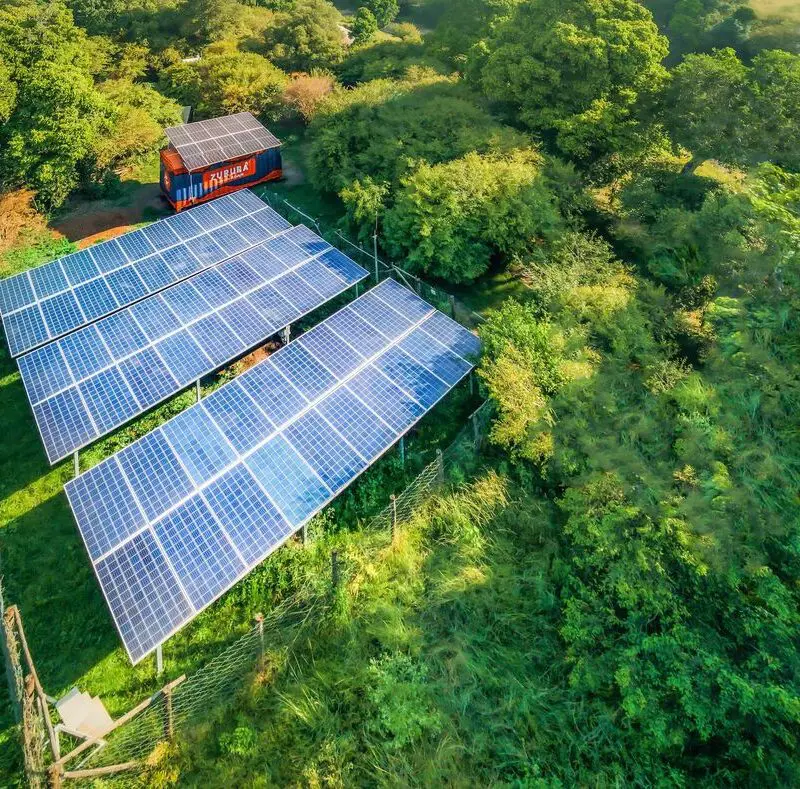 Solar panels at Emboo Camp