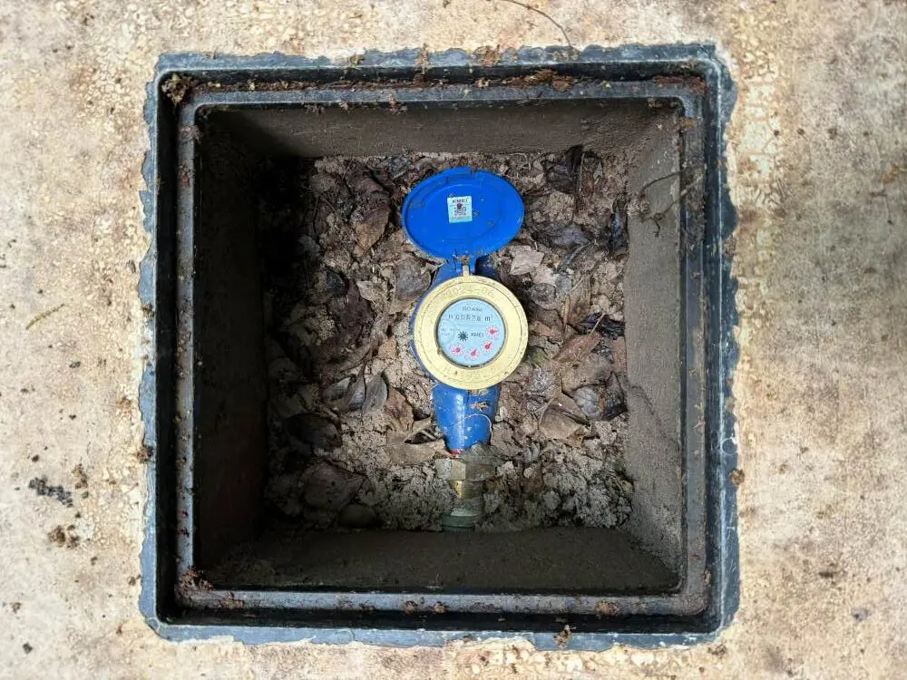 A water meter in Rubondo Island Camp, Tanzania.