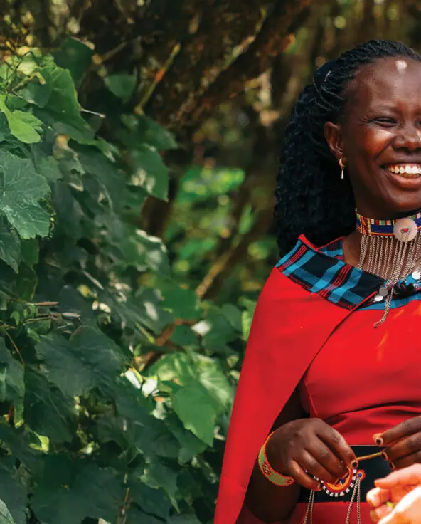 emboo team and a guest on a medicinal walk