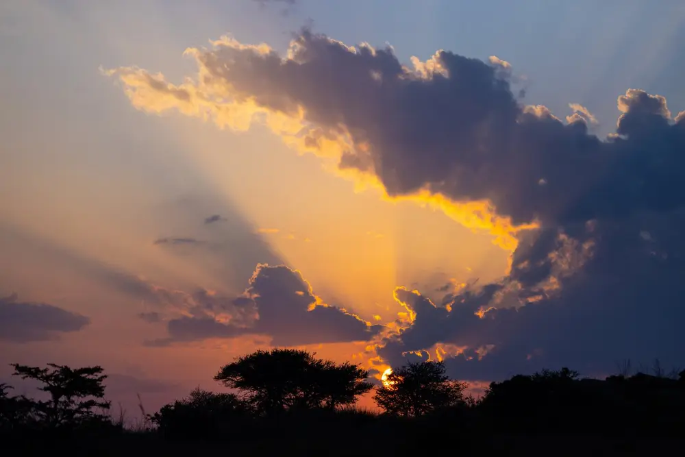 Sunset, southern Tanzania