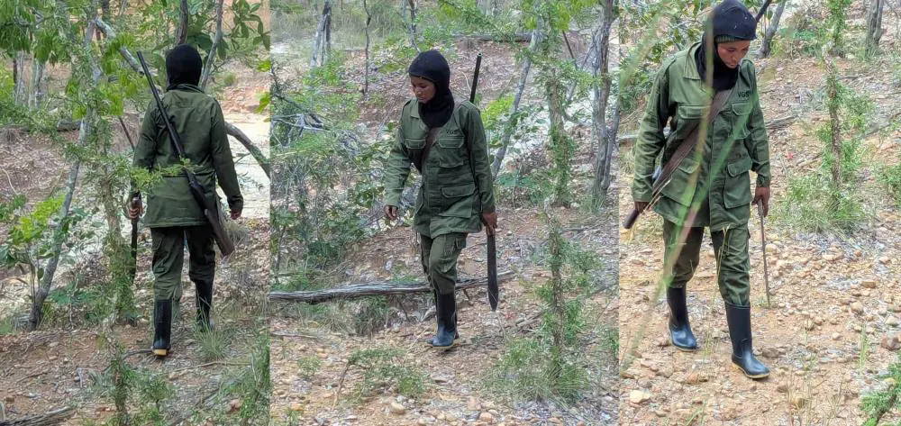 Farida on patrol, Nalika WMA, Southern Tanzania.