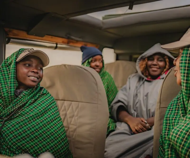 Children attending Twende Porini at Ol Pejeta Bush Camp.