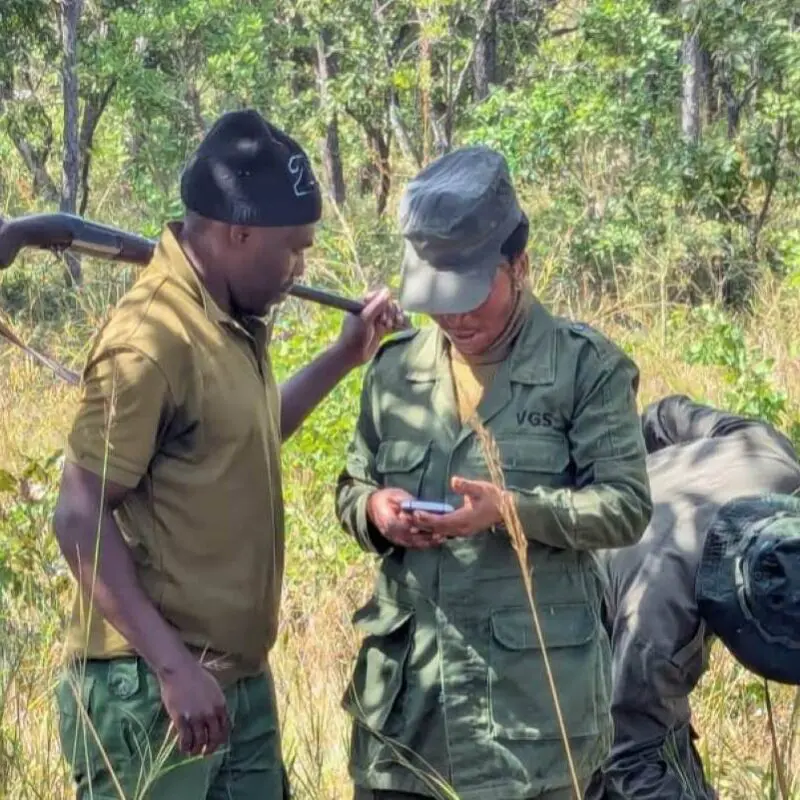 Farida in the field, southern Tanzania.
