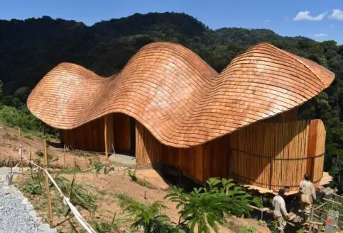 The exterior of a guest suite, Erebero Hills, Bwindi, Uganda.