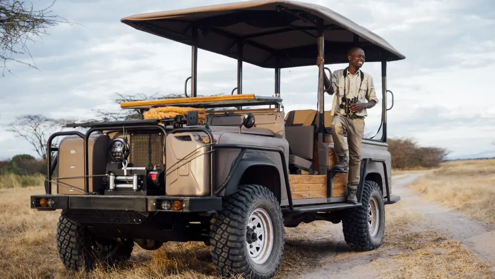 Ethanol powered vehicle, Usangu Expedition Camp, Ruaha, Tanzania.