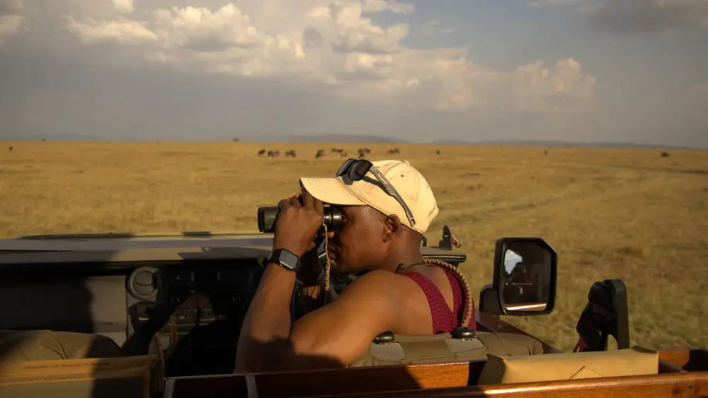Guiding in the conservancy, Mara Naboisho Conservancy, Kenya.