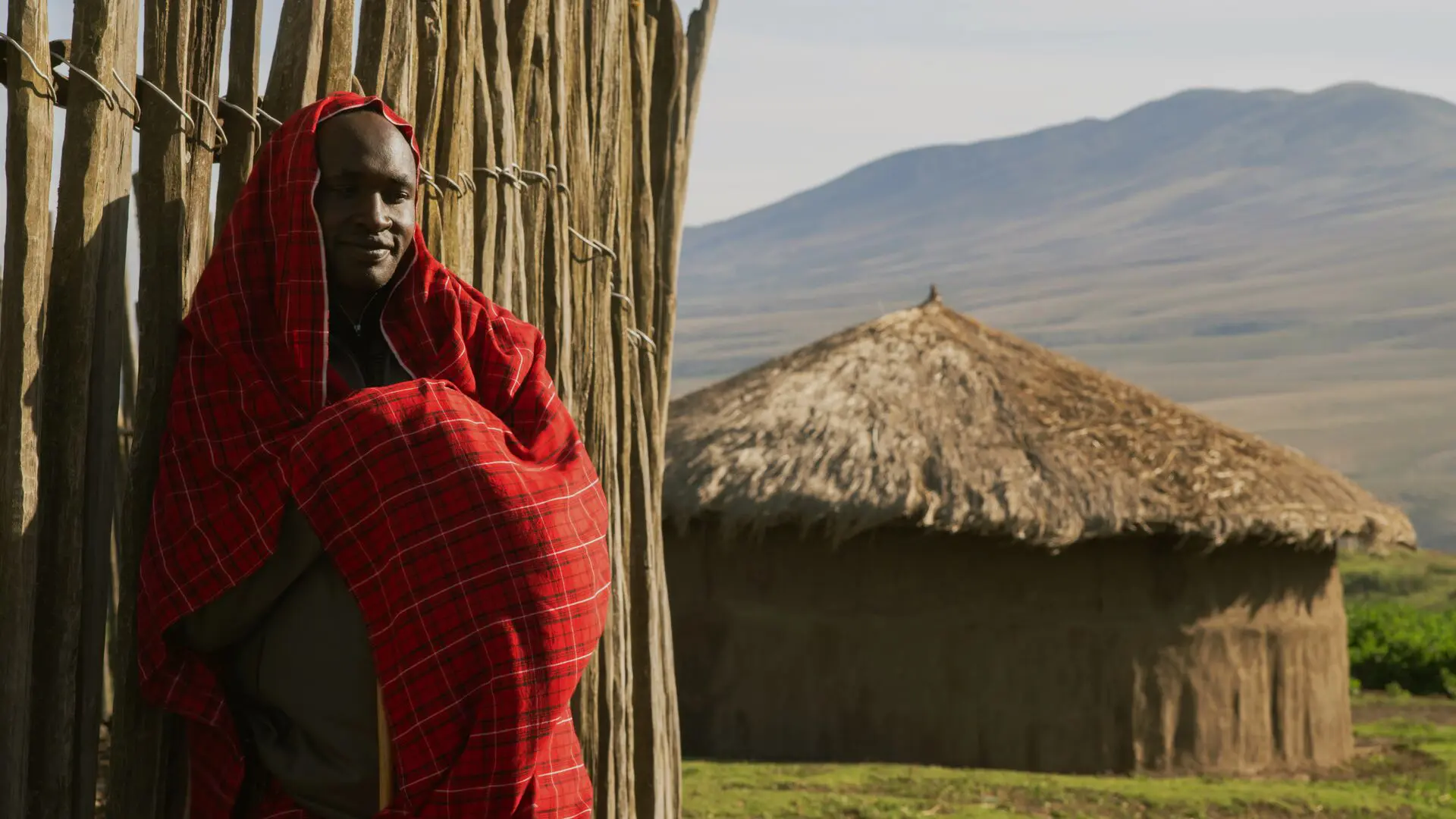 Asilia staff during a visit to the Maasai village near The Highlands camp.