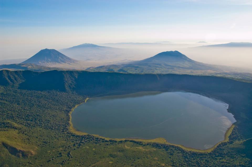 The view over the Empakaai Crater, where guests can enjoy a half day walking excursion.