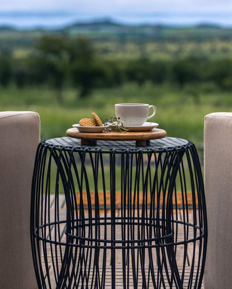 Tea time in the main area at Dunia Camp, Serengeti