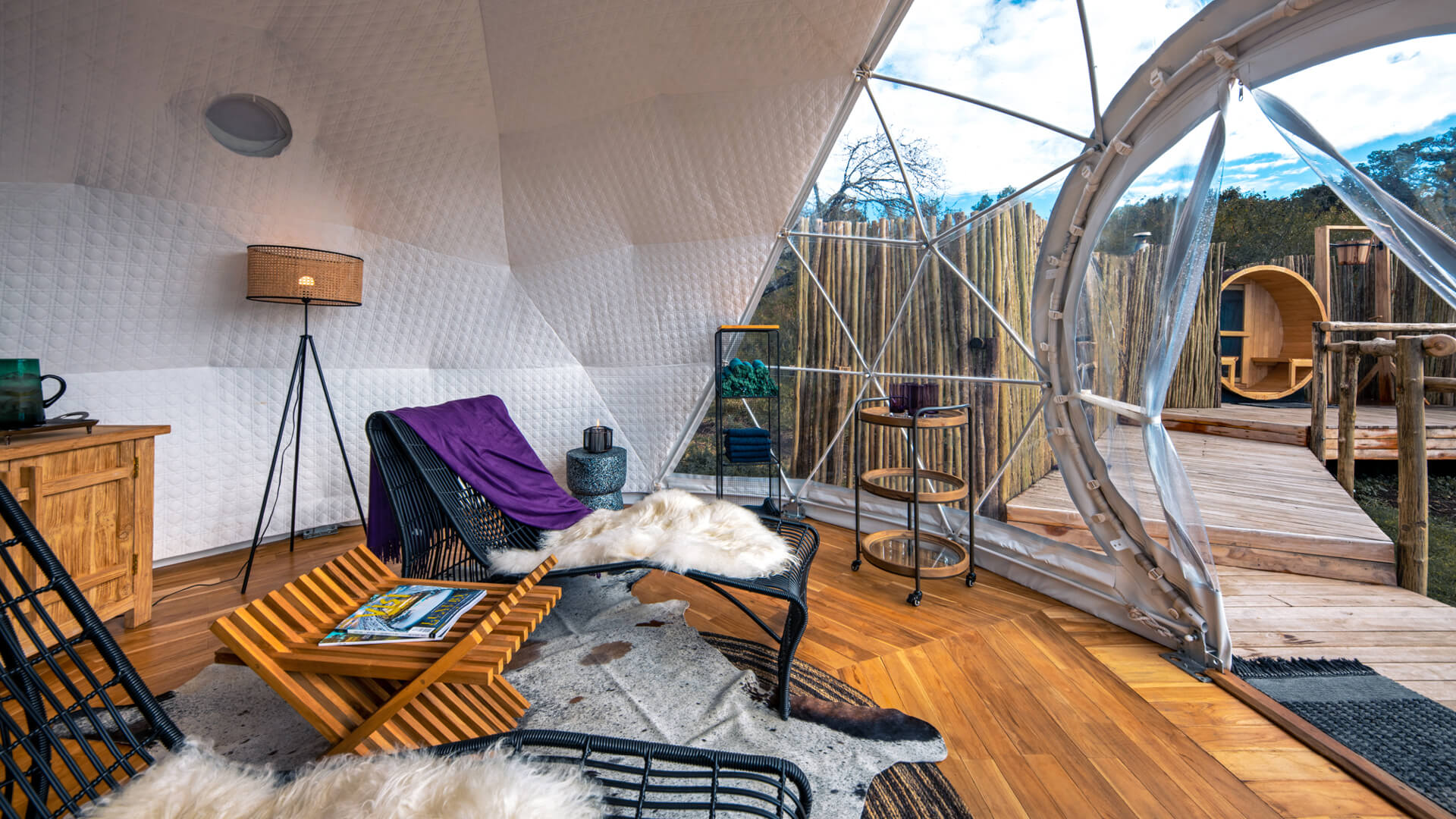 Spa and sauna relaxation room, the highlands camp, Ngorongoro Conservation Area, Tanzania