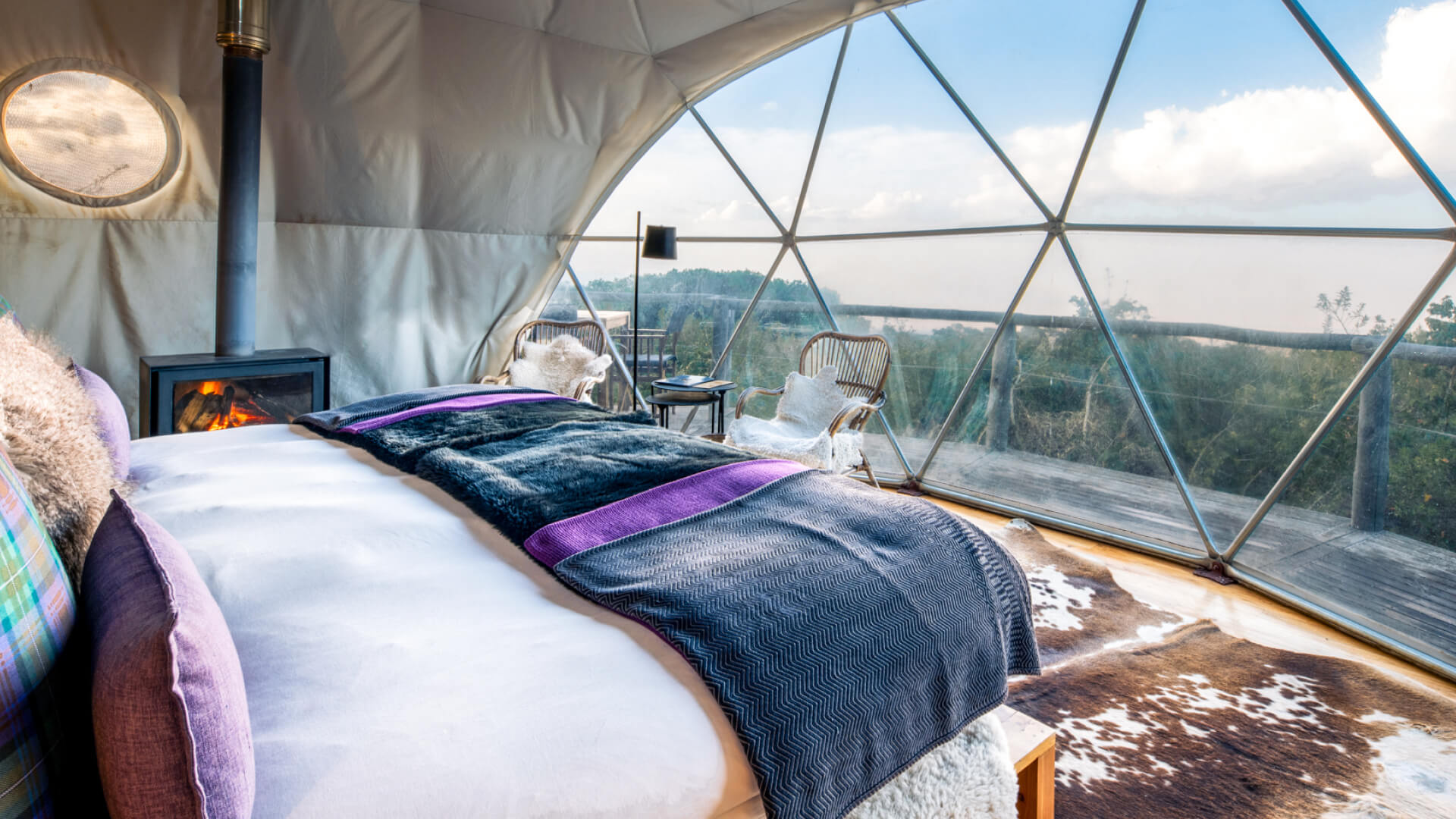 Outside view from guest room, the highlands camp Ngorongoro Conservation Area, Tanzania